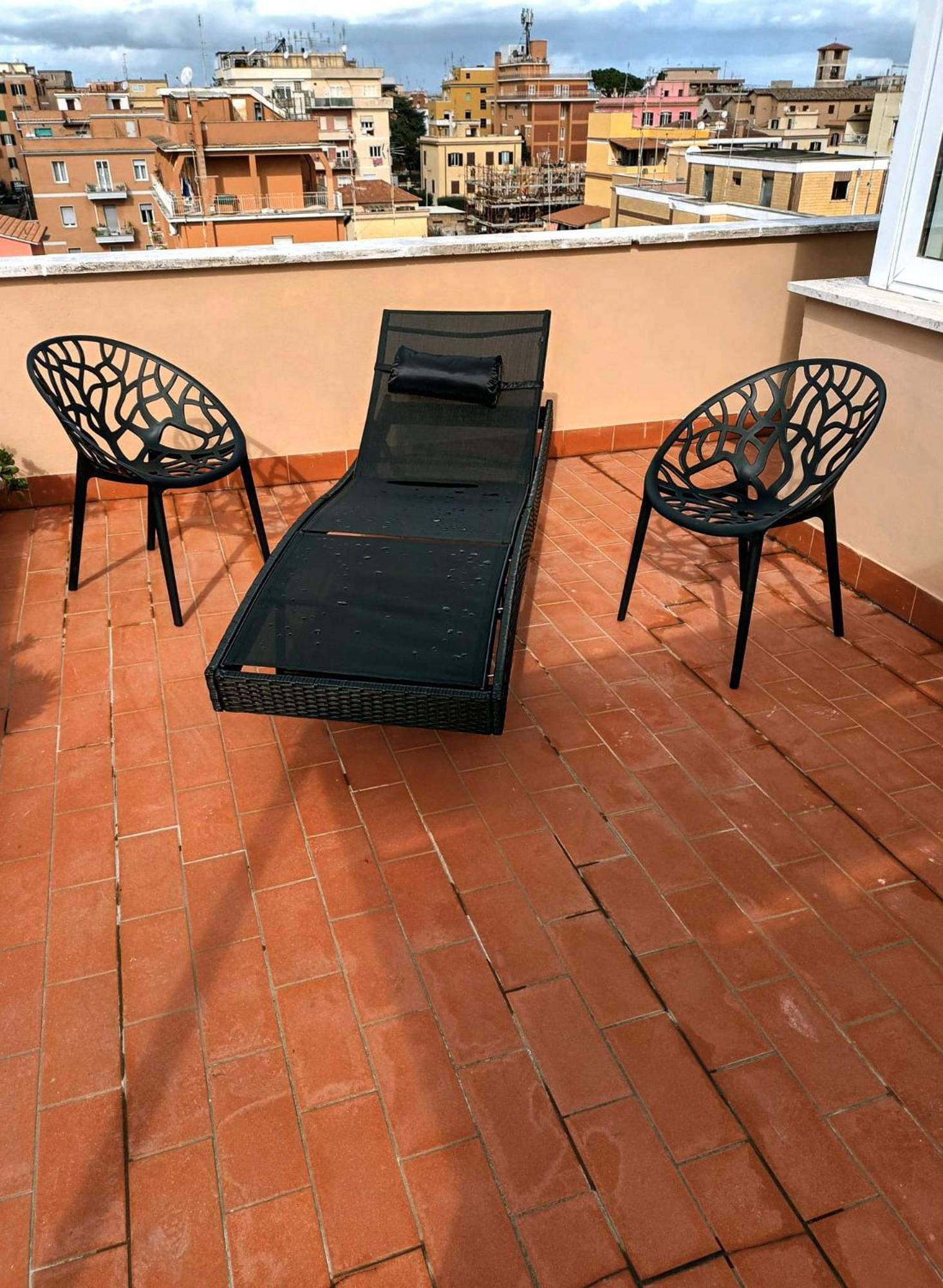 Casetta Sole, Superattico Con Terrazzo Vicino San Pietro, New 로마 객실 사진